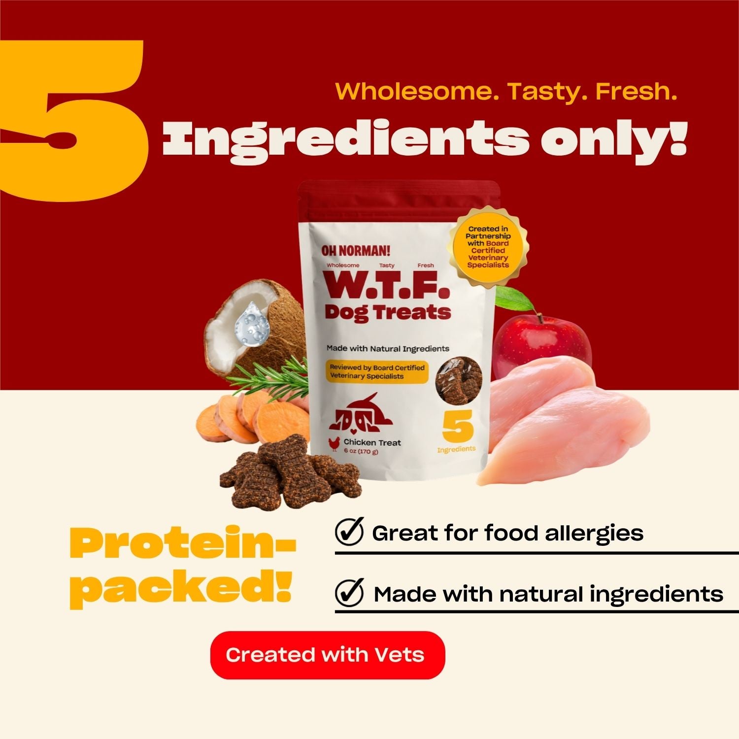WTF Dog Treats: Chicken Treats