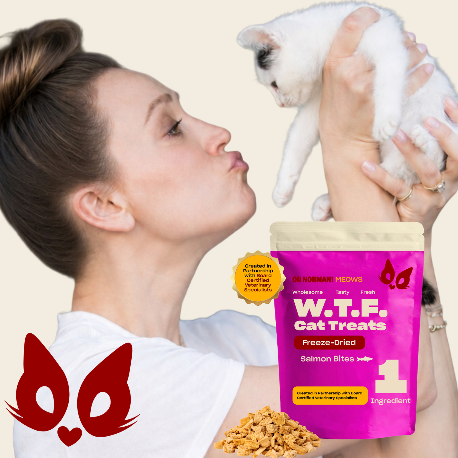 WTF Salmon Freeze Dried Cat Treats