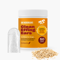Clean Effing Ears' ear wipes for dogs - soothing oat